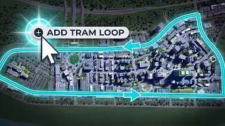 Completely Reimagining Downtown + Transit - Cities Skylines 2