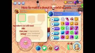 How to make cook donuts in world of pets best tutorial !!!!