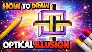 DRAW THIS Crazy Optical Illusion Art (Easy Step-by-Step Tutorial!)