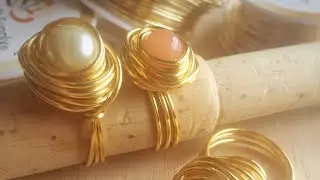 Anillo nido. Joyería. Alambrismo.