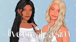 CAS With Me LIVE🤍| The Sims 4: Create A Sim