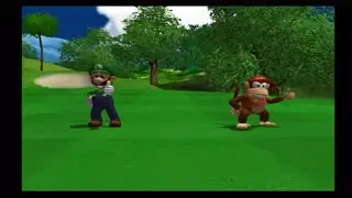 Mario Golf Family Tour (GC) (Character Match) (Luigi vs. Diddy Kong)