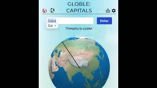 Everyday Globle Capitals 167! Guess the Mystery Capital! #geography #worldcapitals #spoileralert