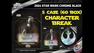2024 Topps STAR WARS CHROME BLACK 5 Case (60 Box) Break #6 eBay  04/18/25