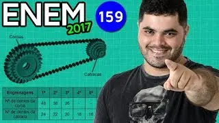 🔥 ENEM 2017 Matemática #24 👉 Relação de Marchas numa Mountain Bike e Divisão
