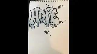 Graffiti style drawing - HOPE