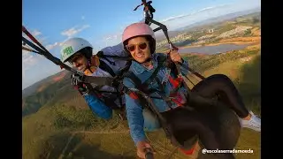 VOAR É VICIANTE ! VOE PARAPENTE DUPLO SERRA DA MOEDA. SENSACIONAL ! PRIMEIRO DE MUITOS. VOE LIVRE !