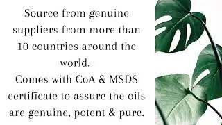 dedaun+co. essential oils