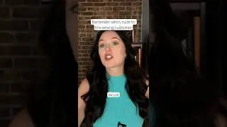 Always be nice, ya never know who you&rsquo;re talking to 👀 #actor #actorslife #actress #skit #bartender