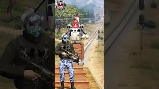 MICHAEL HIJACK MILITARY TRAIN | TECHNO VIHAAN | #shorts #gta5 #technogamerz