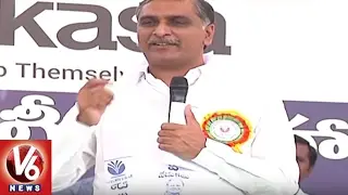 TRS Ministers Busy In Districts Tour | Foundation For Development Works in Telangana | V6 News