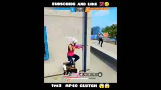 😱1vs3 MP40 god level clutch 😱 #freefire #shorts #shortvideo #youtubeshorts #subscribe