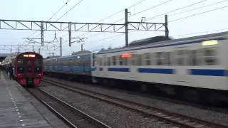 415系(12両)　快速 南福岡行き　遠賀川駅を通過