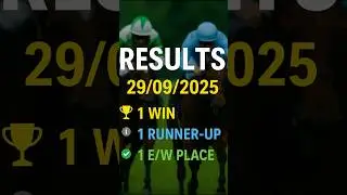 Horse Racing Tips Results (29092025) | 1 Winner, 1 Runner-Up & 1 EW Place