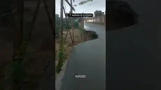 Bridge collapse near UIT College, Premnagar Dehradun (Nanda ki chowki) #heavyrain #rainfall #viral