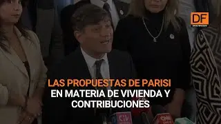 Franco Parisi presenta sus propuestas en materia de vivienda social y contribuciones