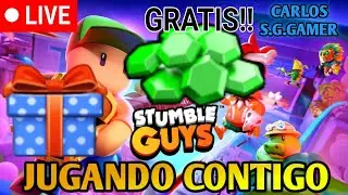 STUMBLE🧢LIVE🔴GEMAS💎 + SORTEOS🎁JUGANDO CON SUBS🎮 #gaming #stumbleguys #shorts #live