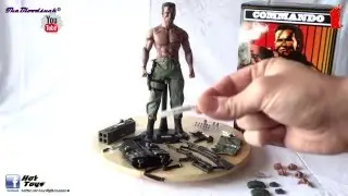 HOT TOYS COMMANDO JOHN MATRIX REF. MMS276 VIDEO REVIEW EN ESPAÑOL DEL COMANDO  ARNOLD SCHWARZENEGGER