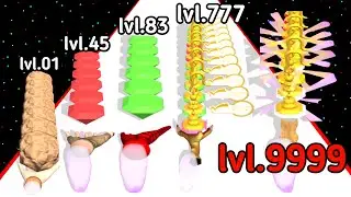 (2025) Gem Stack Run & Collect Level Up Gem All_Level Gameplay