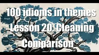100 idioms in themes. Comparison of languages. Cleaning