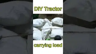 DIY Science Projects Mini Tractor Carry Load #funny #farmequipment  #farmmachinery #tractormachine