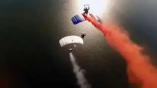 RAF Falcons Parachute Display Team - Blackpool Jump May 2014 - GoPro