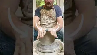 Learning to trim ceramic bowls on a potters wheel. #pottery #art #craft #throwing #clay #artist