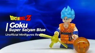 LEGO Dragon Ball | Goku | Super Saiyan Blue | Unofficial Lego Minifigures WM6180