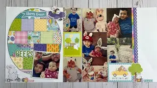 Hanging with my Peeps - Doodlebug - Hippity Hoppity - Double Page Layout