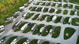 Aerial View of Timberline Campground's Expansive New Section