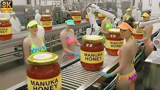 Inside the Manuka Honey Factory 🍯 | From Hive to Jar (Full Process)