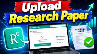 Как загрузить новую исследовательскую работу в ResearchGate