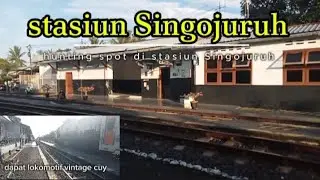 Hoki cuy dapat lokomotif vintage❗❗ pertama kali di stasiun Singojuruh  