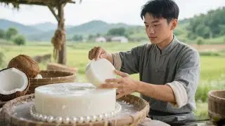 Chinese Man Spends 10 Days Making Pearl Coconut Milk Silk Soap Using Ancient Methods!