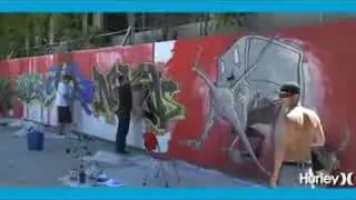 Hurley - Alex Pardee Timelapse Painting in San Fransico