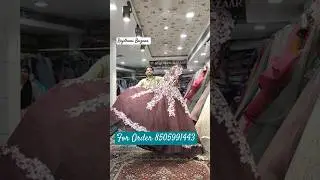 Designer Gown Collection Shopping In Chandni Chowk #dream_bridal #bridalbazar #dress #gown #croptop