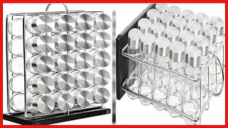 Modern Spice Rack Organizer with 20 Jars: Save Space and Stay Stylish