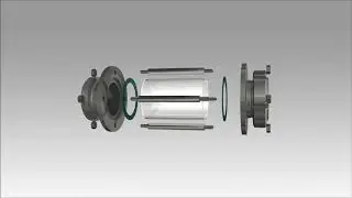 Tubular flow sight glass type 650 with connections acc. to DIN 11851&ndash; ACI Industriearmaturen GmbH