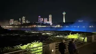 Skylon tower along with American falls view at Niagra 