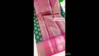 soft Banarasi semi pattu saree. #Label.Savarnika