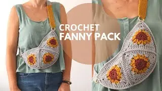 How To Crochet A Fanny Pack Bag / Easy Tutorial