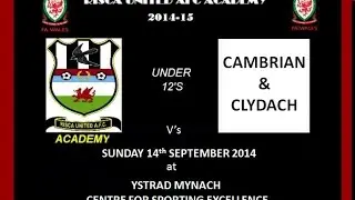 Risca Academy v's Cambrian & Clydach u12's 14.09.14