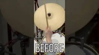 How Does Polishing a Cymbal Change the Sound? #drums #music #cymbals  #shiny  #percussion #audio