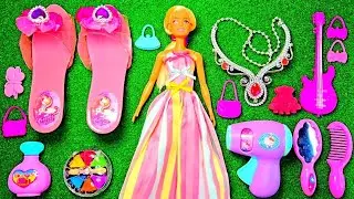 ASMR Satisfying Video with Barbie Doll Fashion Beauty Set Toy Make Up Set Toy #toys #asmr #makeup