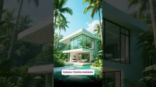Rumah Tropis Modern ? #shorts
