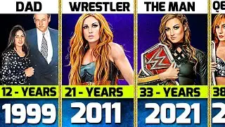 Becky Lynch Age Transformation From 1 to 37 Years Old