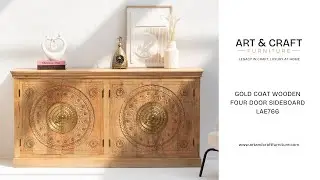GOLD COAT WOODEN FOUR DOOR SIDEBOARD