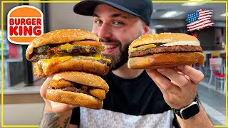 PROVANDO O MENU SECRETO DO BURGER KING DOS ESTADOS UNIDOS | O MAIOR LANCHE DO BK