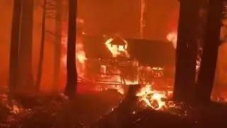 wildfires in California 2021 from the first person