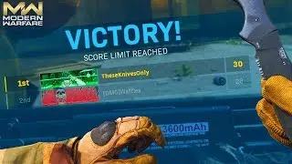 THROWING KNIFE ONLY WIN IN MODERN WARFARE!!